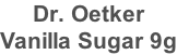 Dr. Oetker Vanilla Sugar 9g